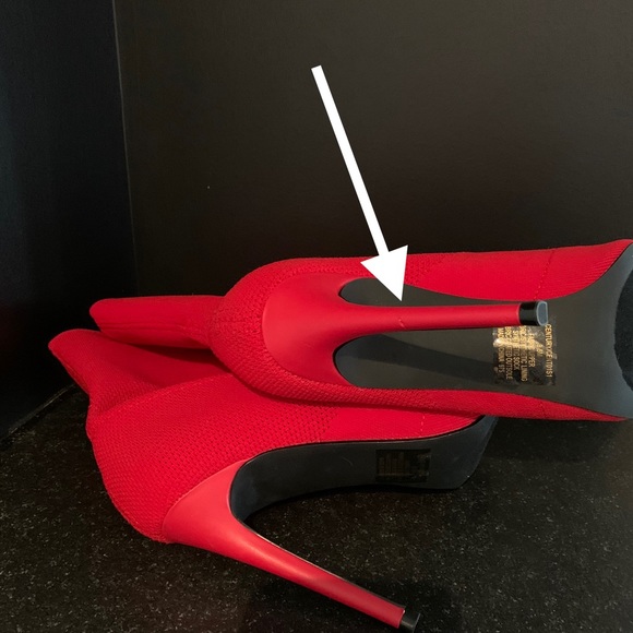 Steve Madden Century/Cento Red Sock Bootie - Picture 5 of 6